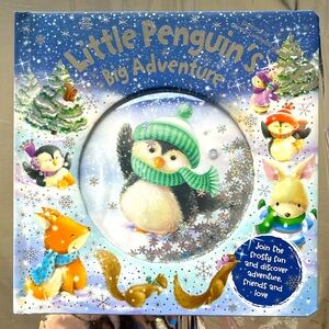 NWOT Little Penguin’s Big Adventure with Glitter Pouch by Melanie Joyce